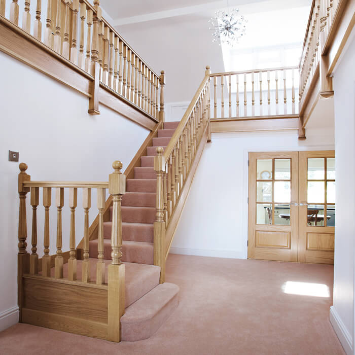 Classic Oak Staircase Design Neville Johnson