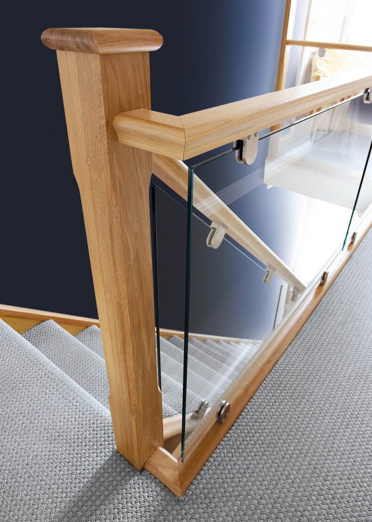 Oak and Glass Staircase - Neville Johnson