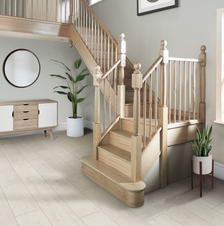 Sleek Oak Staircase Design | Timber Stairs | Neville Johnson