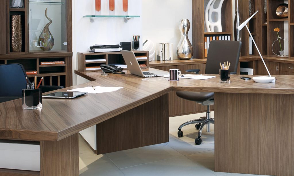 walnut office furniture