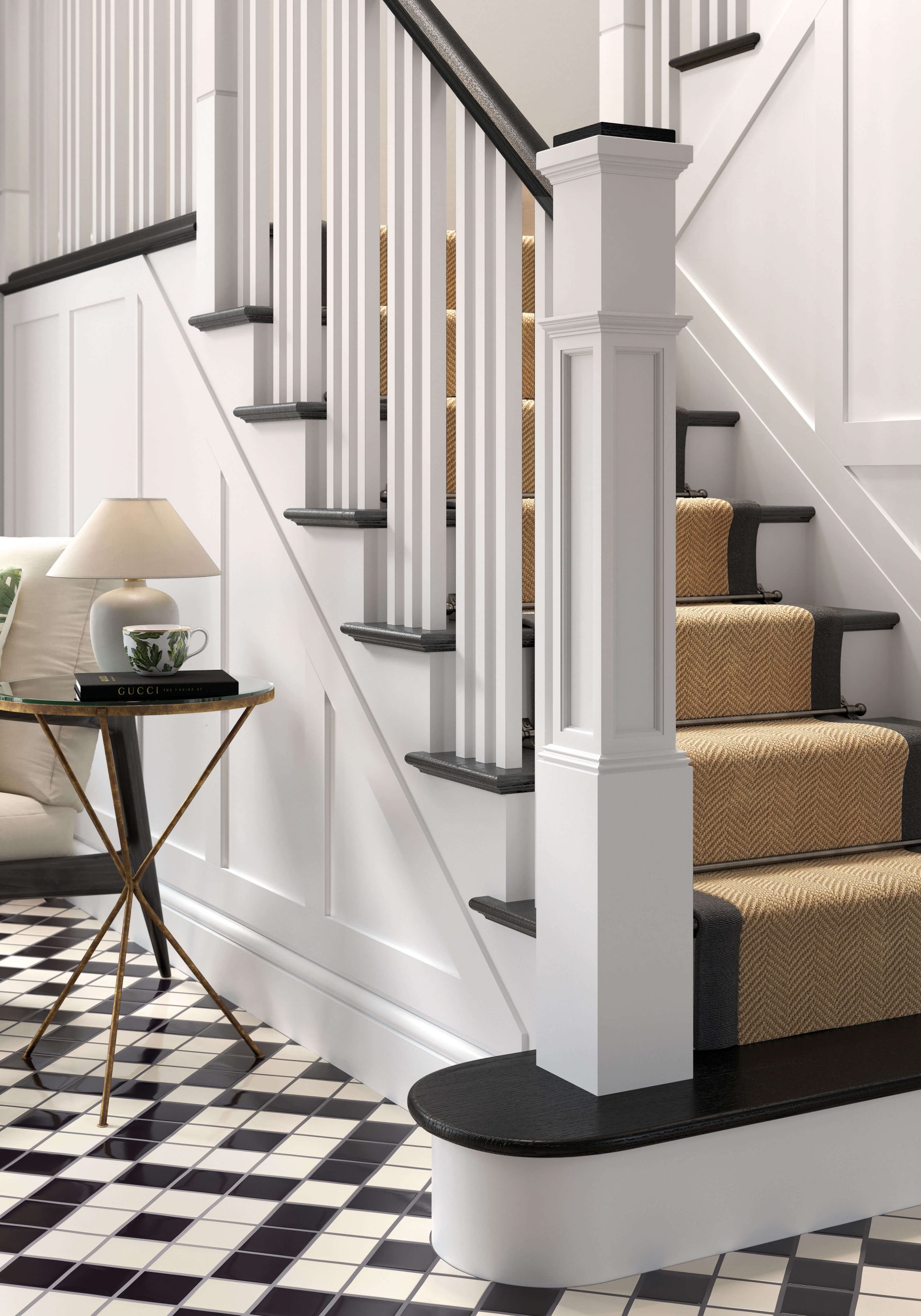 Painted Wooden Staircase Black White Staircases Neville Johnson   Sc0412 BOSTON NEWAL VIEW 4 F03 1 Scaled 