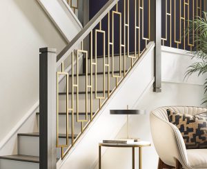 Luxury Oak and Steel Staircase - Neville Johnson