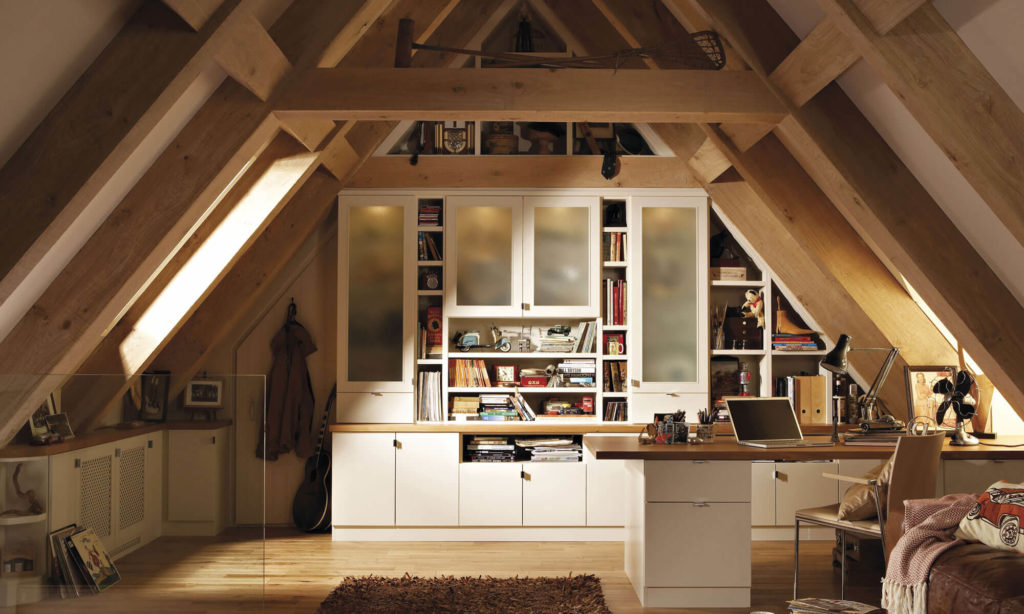 Loft Conversion Study Bespoke Home Office Neville Johnson